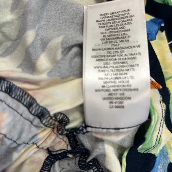 Ralph Lauren 3XL NAOT Orange and Yellow Peplum Blouse with 3/4 Sleeves belted - Picture 8 of 15